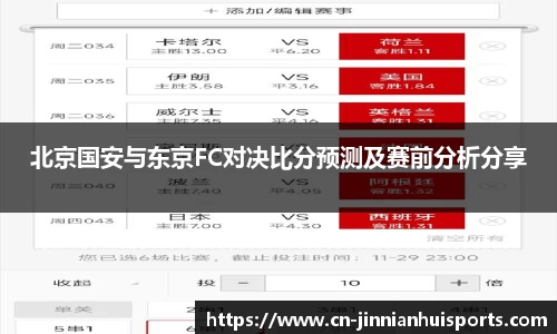 北京国安与东京FC对决比分预测及赛前分析分享